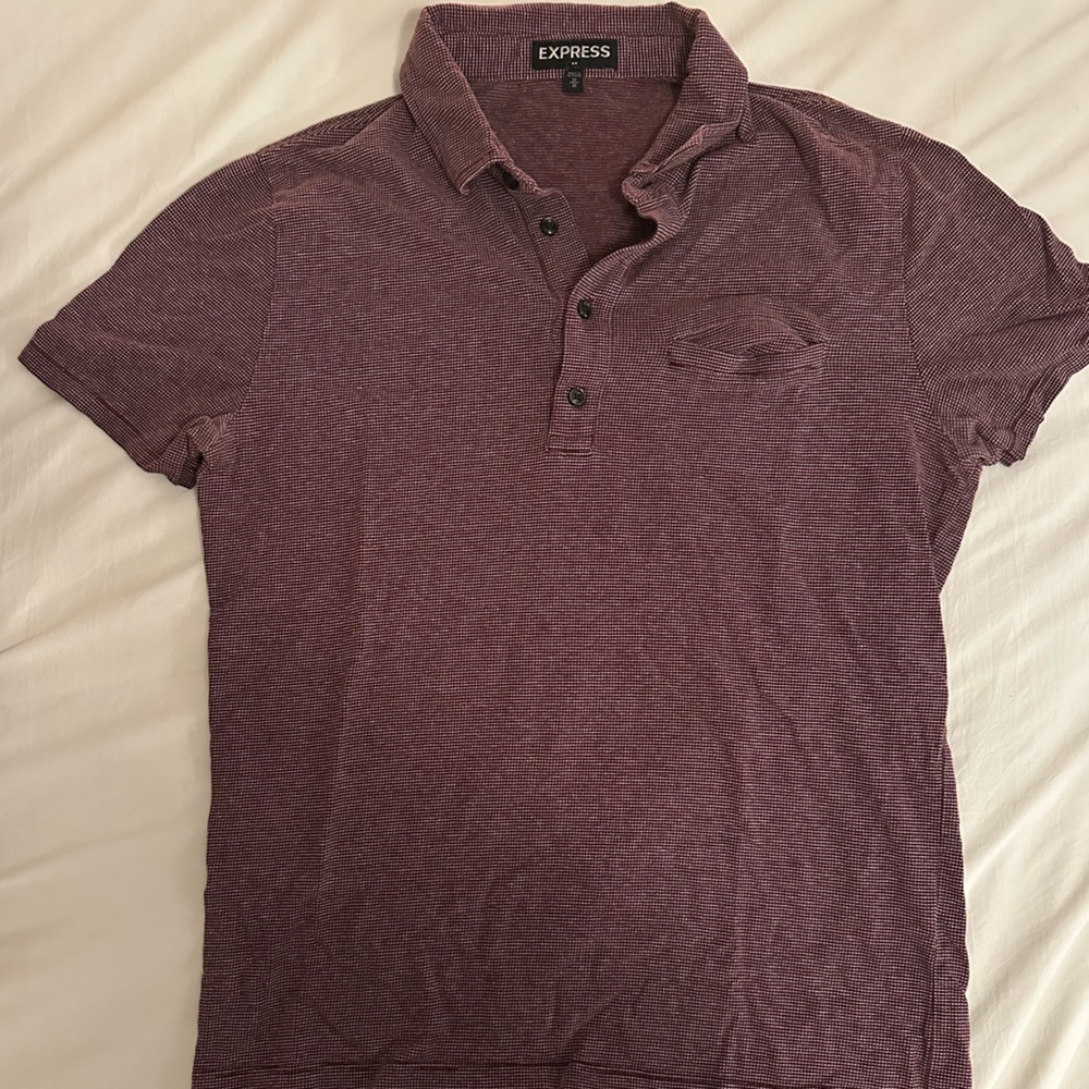 Express Maroon Polo Shirt